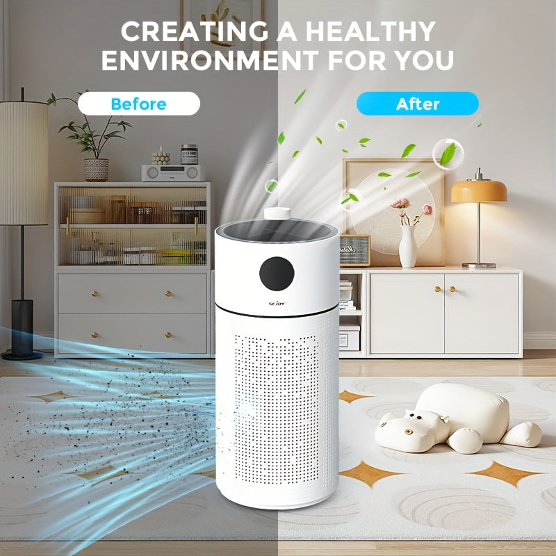 Sejoy HEPA Air Purifier For Home Large Room Intelligent Touch Control Air Purifiers For Bedroom LED Display Auto Mode Quiet Mod