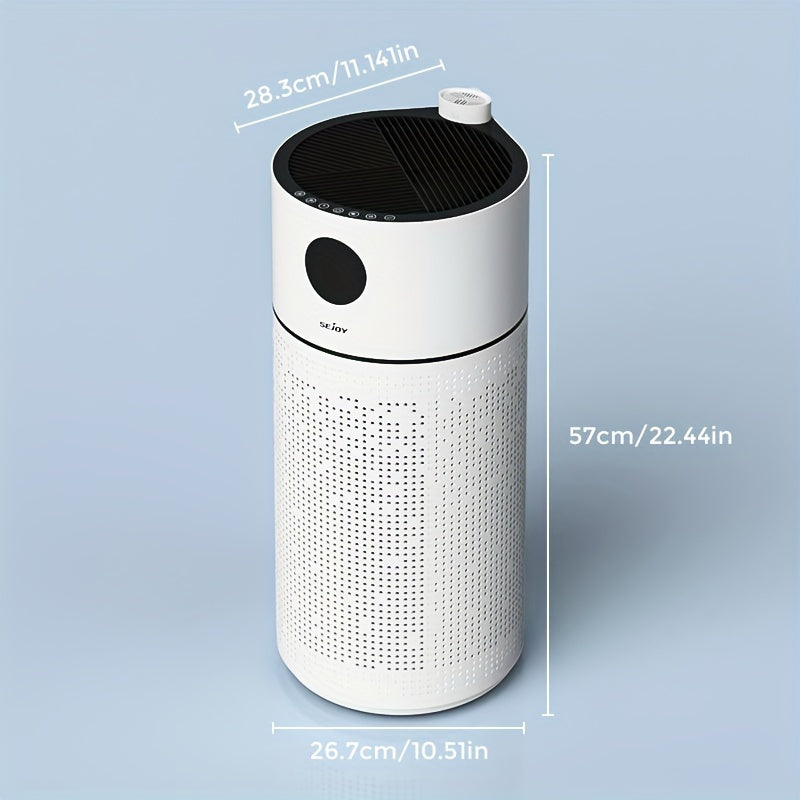 Sejoy HEPA Air Purifier For Home Large Room Intelligent Touch Control Air Purifiers For Bedroom LED Display Auto Mode Quiet Mod
