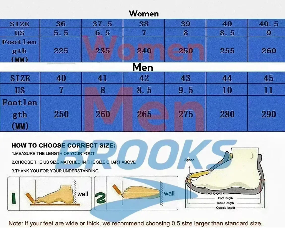 high quality_Brooks Adrenaline GT Casual Sneakers Cushioning Anti-slip and Comfortable Men's & Women’s Sport shoes Running Shoe
