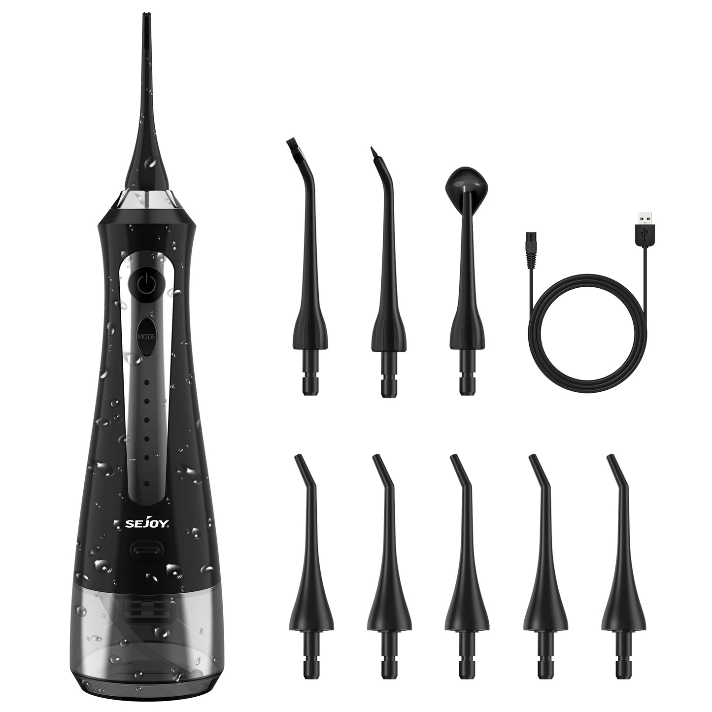 SEJOY Irrigator Dental + Electric Toothbrush Set Water Flosser Mouth Teeth Cleaning Machine For Home