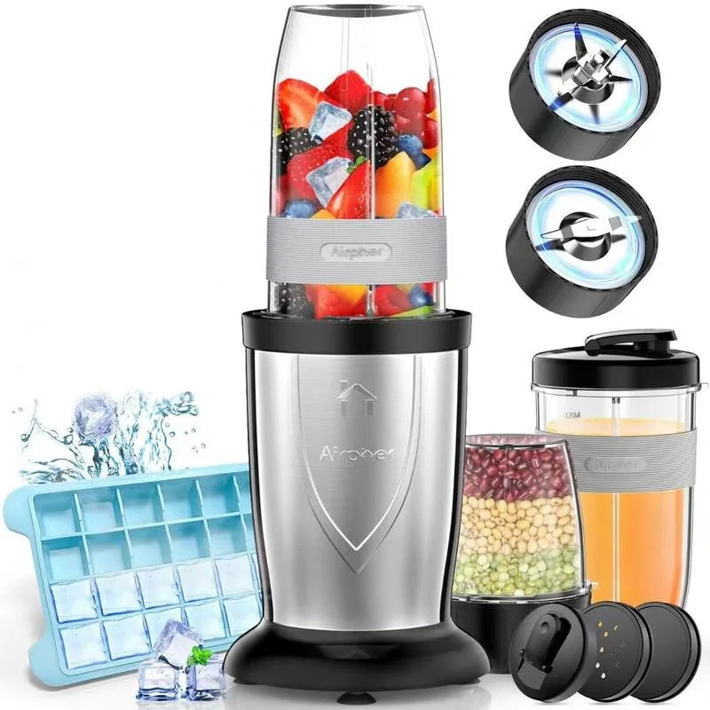 Kitchen Blender for Smoothies,850W,Shakes, and Juices – Personal Blender & Grinder Combo with 2-3 BPA-Free Portable Cups