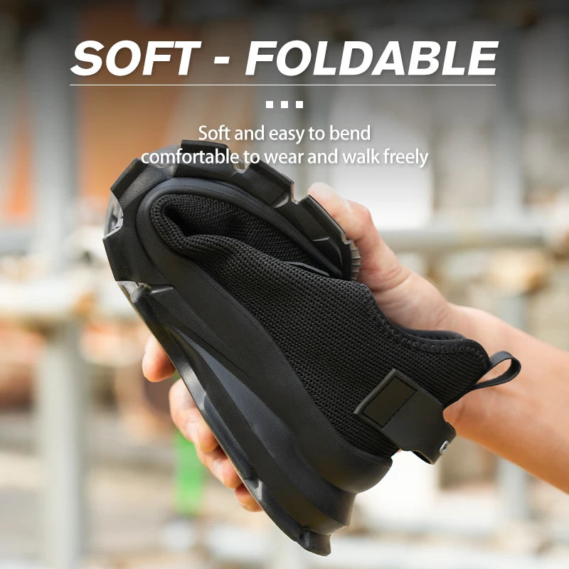Soft Soled Comfortable Anti Smash Anti Puncture Breathable Safety Shoes for Men
