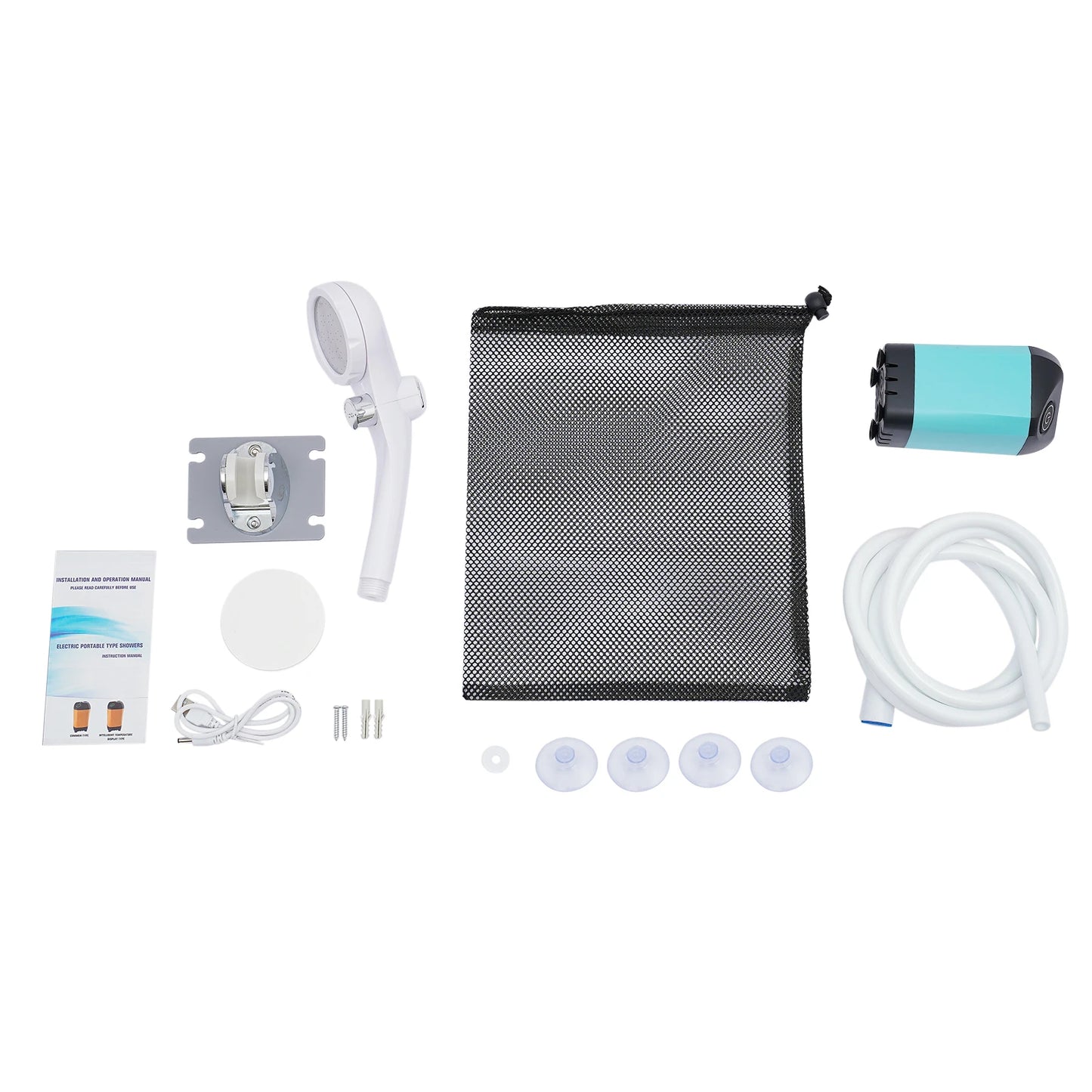 Camping Shower Portable Beach Shower Electric Camp Shower Kit RV Travel