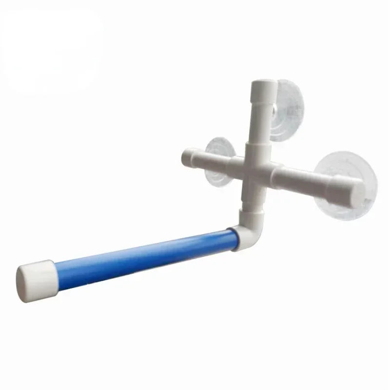 Suction Cup Bird Window and Shower Perch Toy for Parrot Macaw Cockatoo African Conure Parakeet Bath Stand Toys