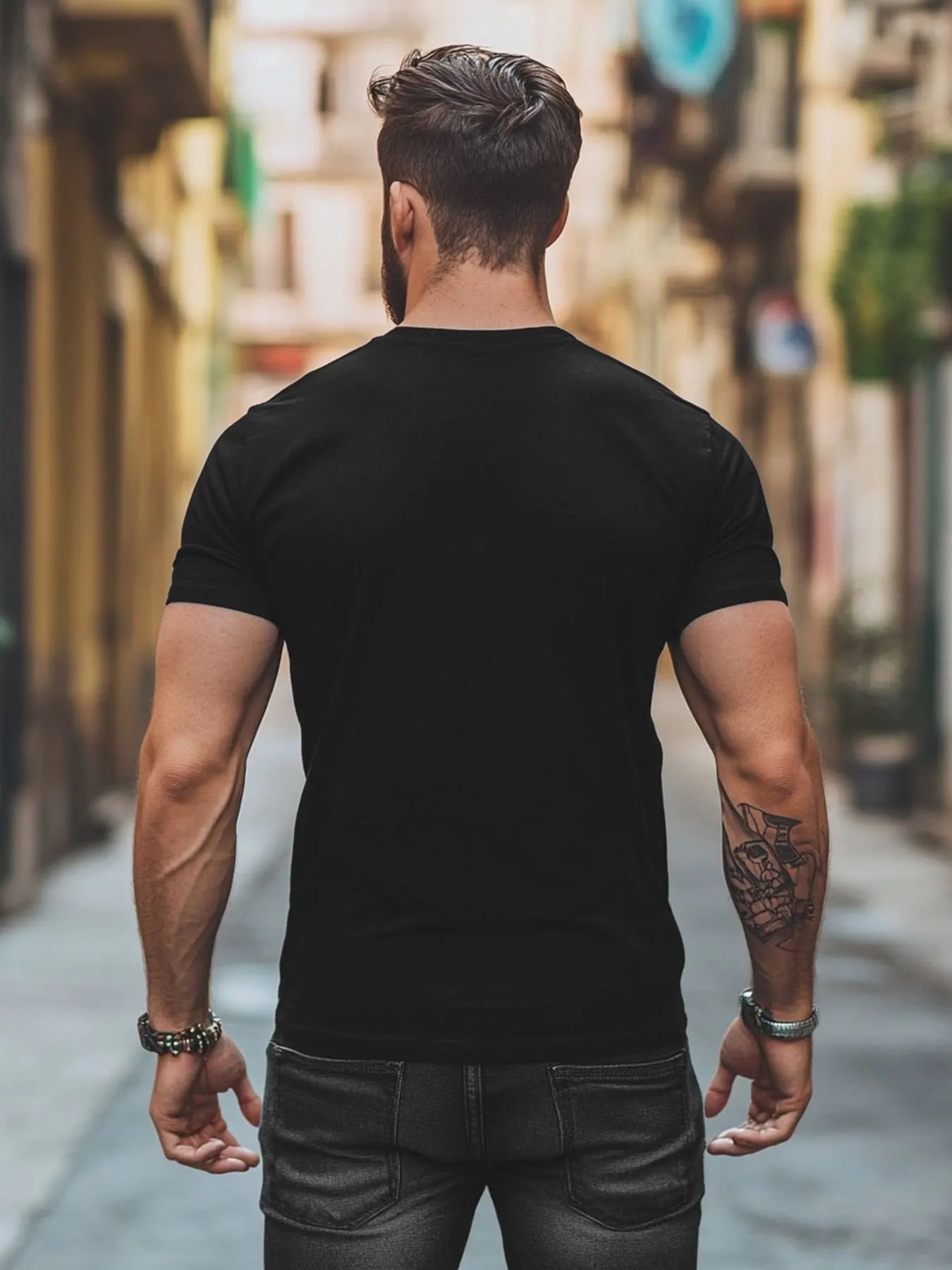 Humorous "Don't Touch My Emotional Support Husband" T-shirt -100% Cotton, Casual Style, Round Neck, Summer Men's T-shirt