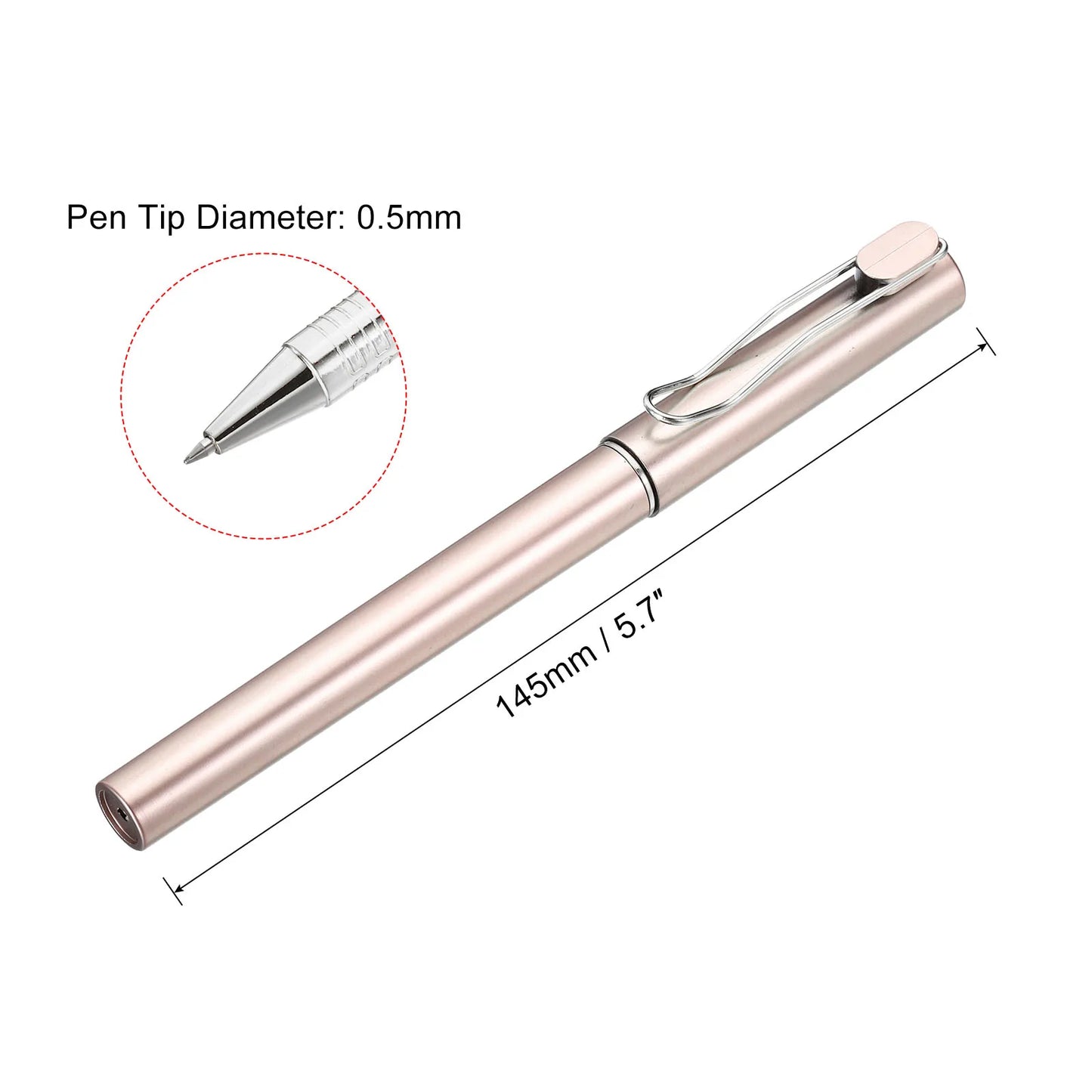 12 Pieces Black Ink Gel Pens Roller Ball Pens 0.5mm Fine Point Smooth Writing Office Supplies