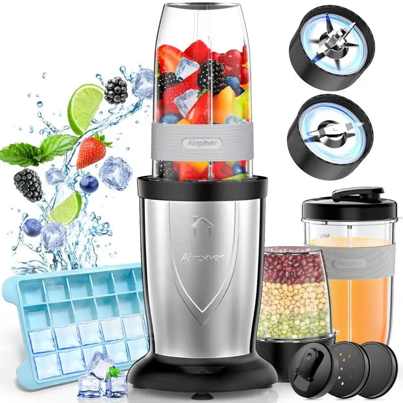 Kitchen Blender for Smoothies,850W,Shakes, and Juices – Personal Blender & Grinder Combo with 2-3 BPA-Free Portable Cups