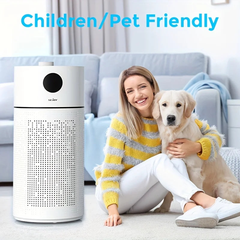 Sejoy HEPA Air Purifier For Home Large Room Intelligent Touch Control Air Purifiers For Bedroom LED Display Auto Mode Quiet Mod