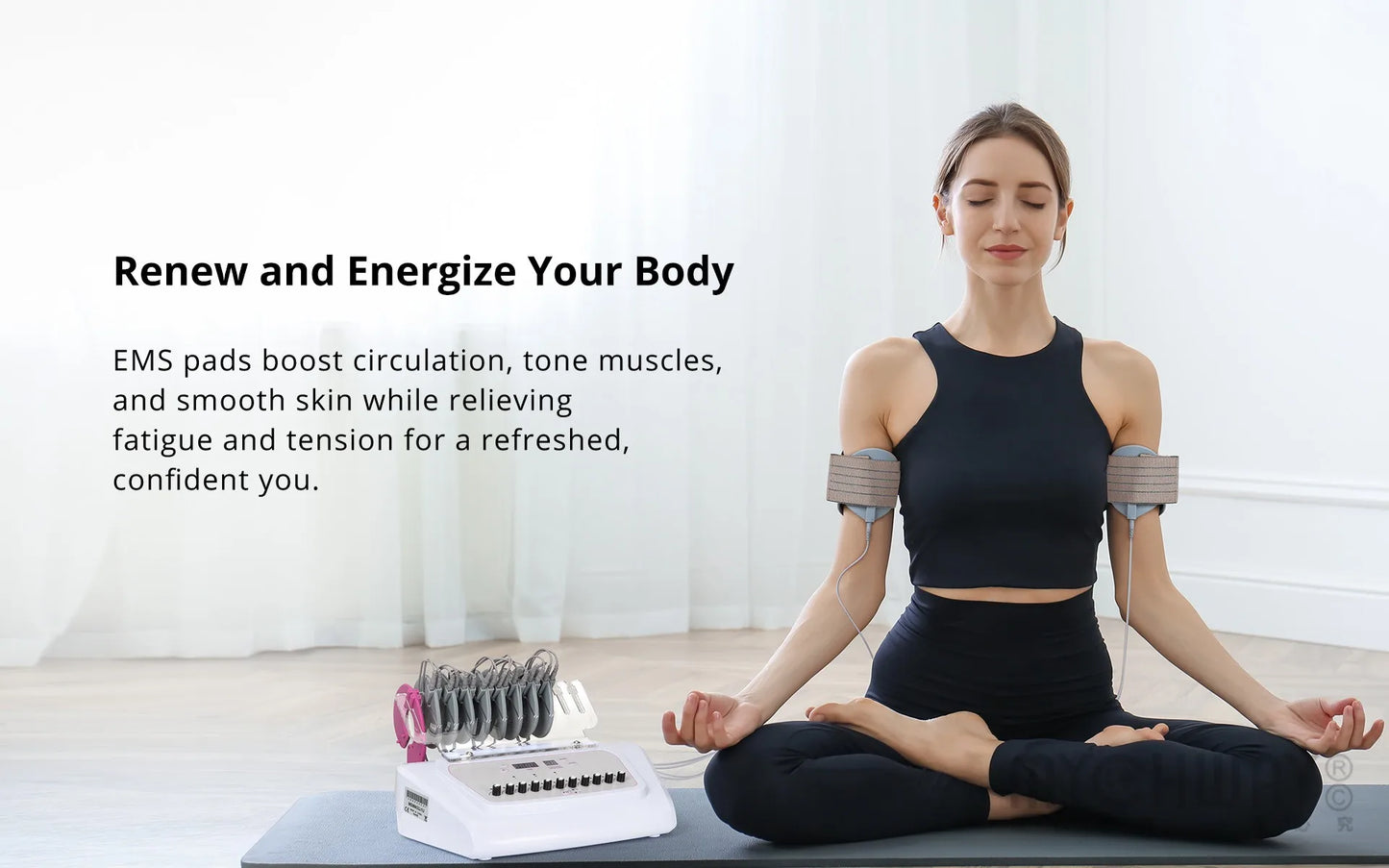 2025 newest ems muscle stimulators woman fitness Hips Arms Abdomen Muscle Trainer massage tool