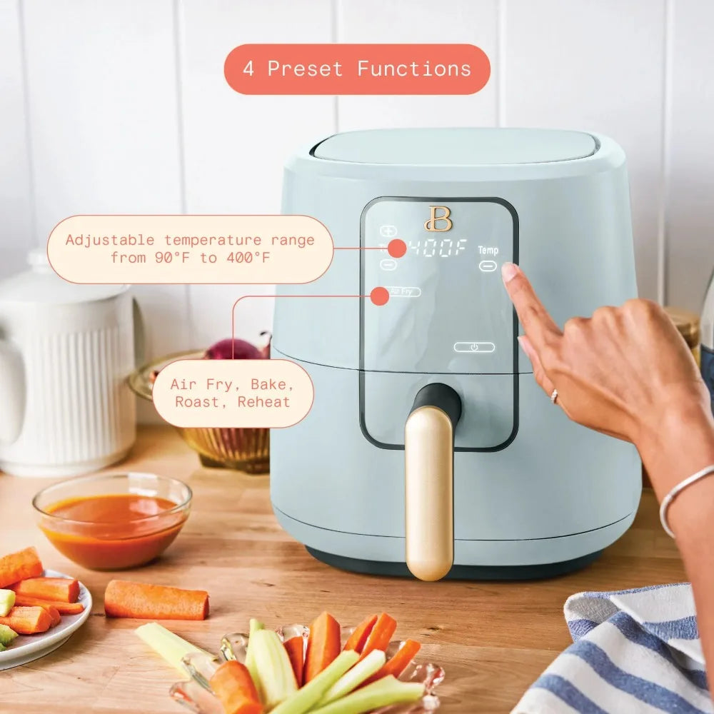 3 Qt Air Fryer with TurboCrisp Technology, Hydrangea by Drew Barrymore
