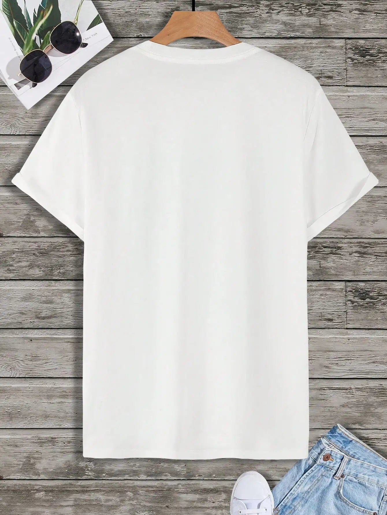 Manfinity LEGND Men T-Shirts Fit Crew Neck Drop Shoulder Short Sleeve Slogan Tee Casual Summer Polyester