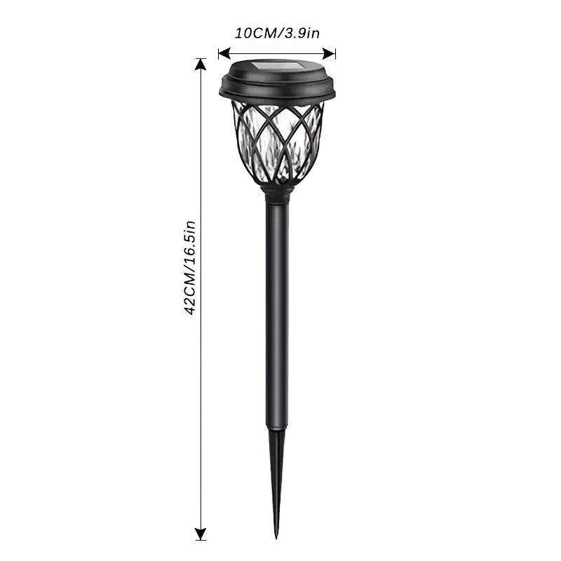 10 Pack solar powered small tube Light and shadow lamplawn lamp light is suitable for courtyard garden lawndecoration landscape