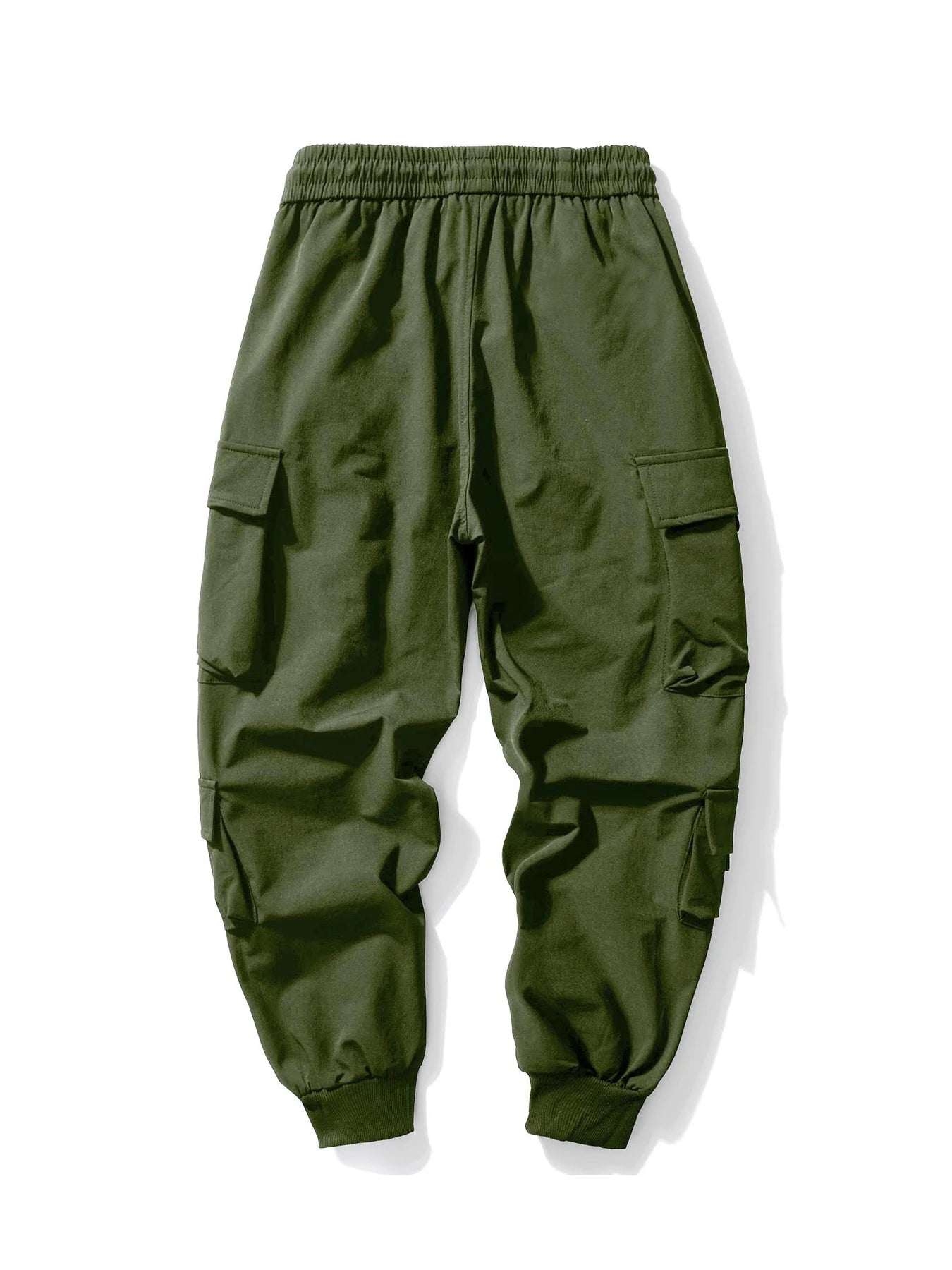 European and American muscle casual multi-pocket slim small foot overalls outdoor street trend micro flick pants