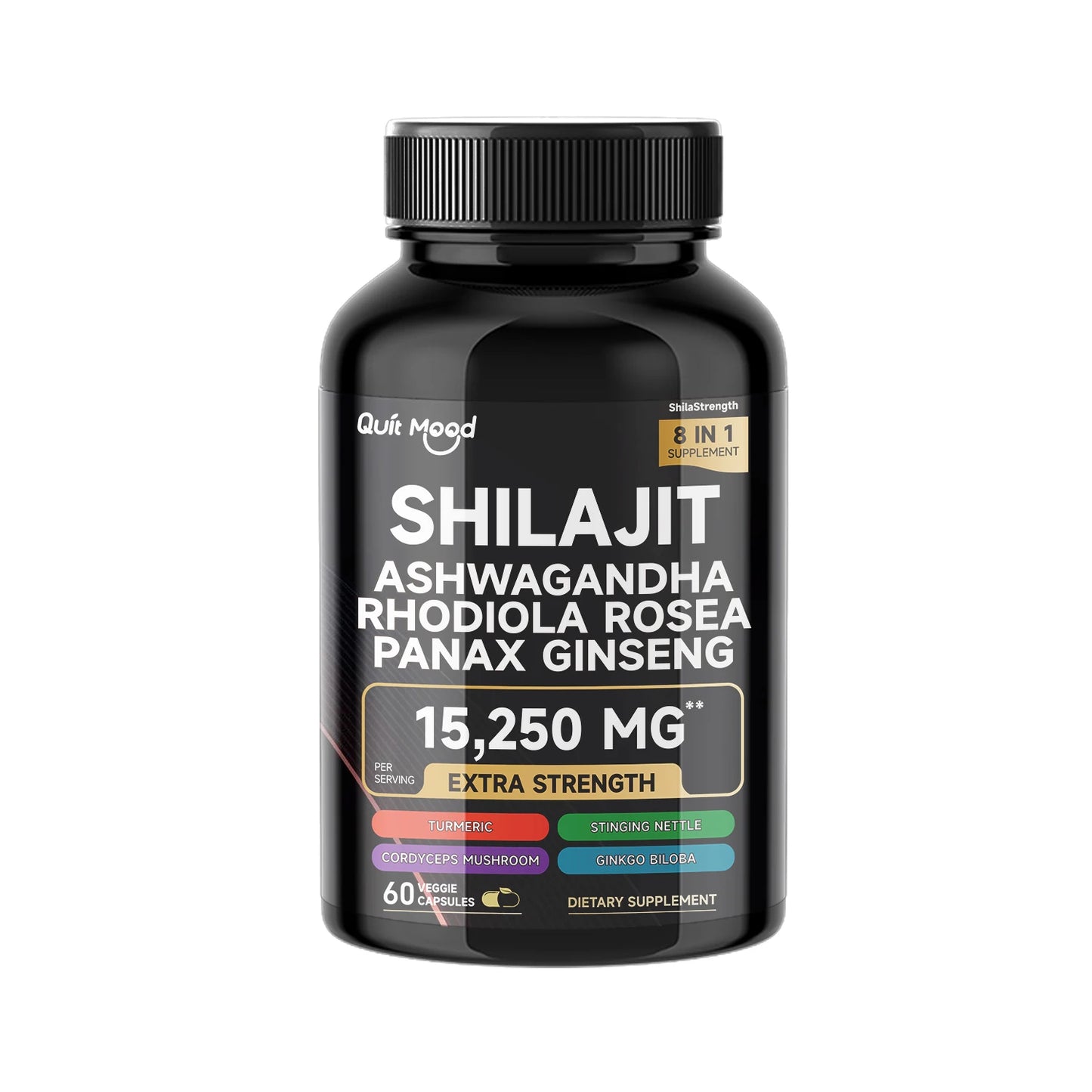 Sea Moss and Shilajit Bundle 120 Capsules with Black Seed Oil Ashwagandha Ginger Burdock Root Turmeric and Black Pepper