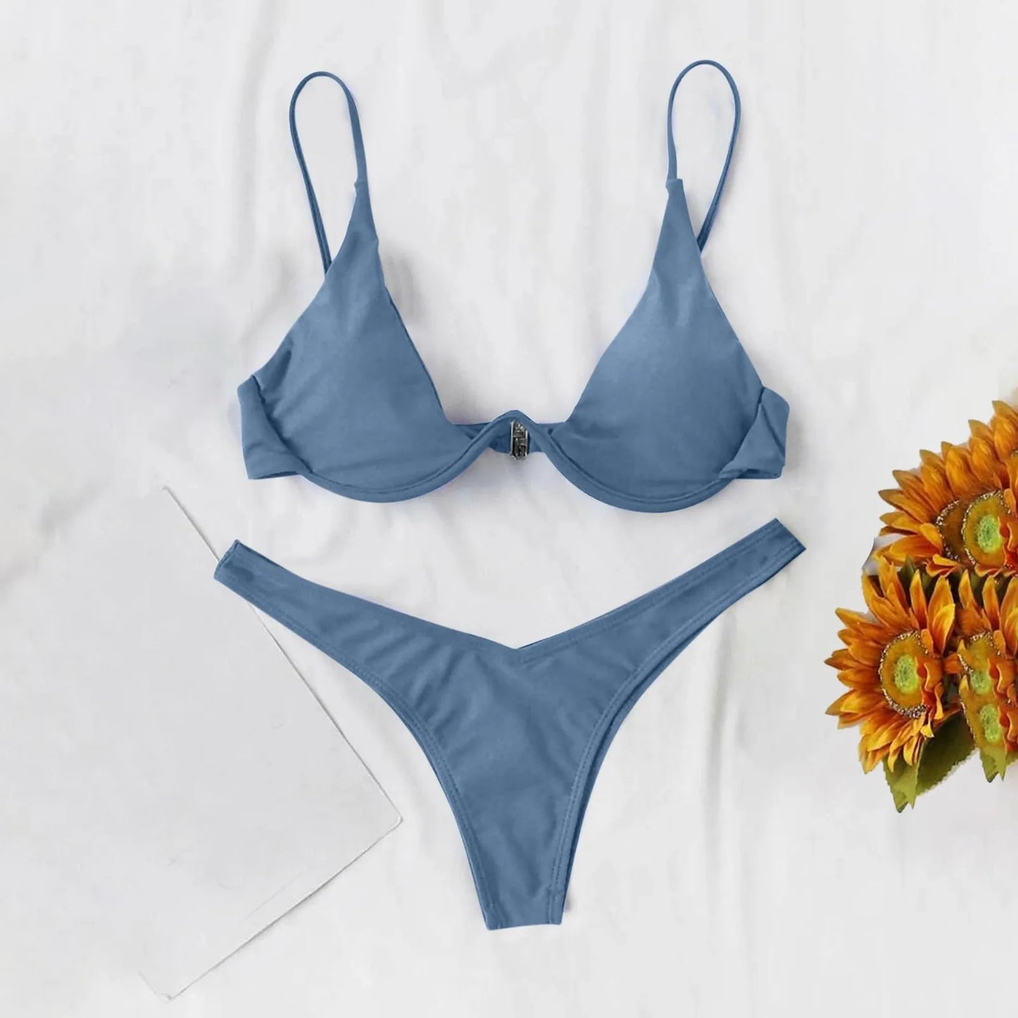 2025 Sexy  Bikini Swimsuit Low Waisted  Beach Bathing Suit   Brazilian Swimwear Two Pieces Sale