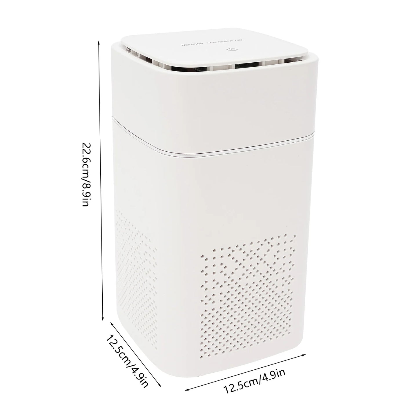 Negative Ion Air Purifier, Tabletop Air Purifier, Portable USB Air Purifier, Low Noise, 215.28ft² Coverage Area, for Home Office