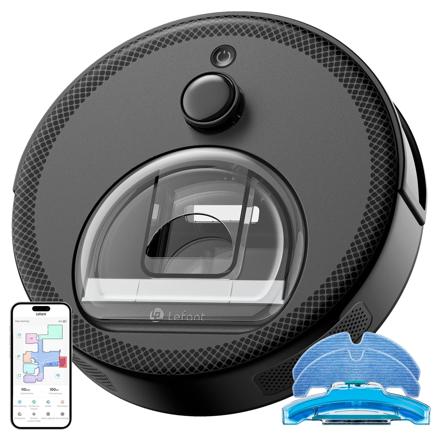 Lefant M330 Pro Robot Vacuum and Mop combo, 5000Pa,dTOF LiDAR Navigation,Compatible with Alexa/Google/WiFi