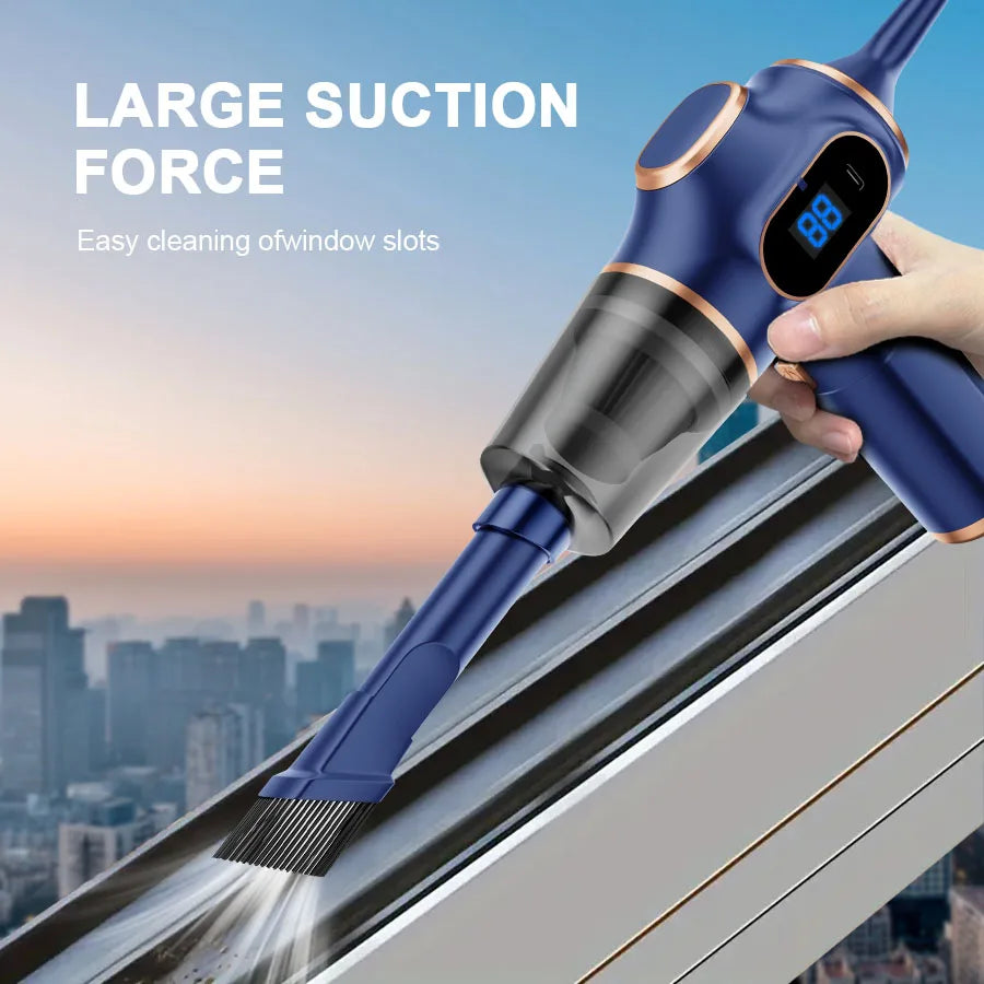 ABS Wireless Car Vacuum Cleaner High Power Mini Household Cleaning Machine for Sofa Office and Carpet