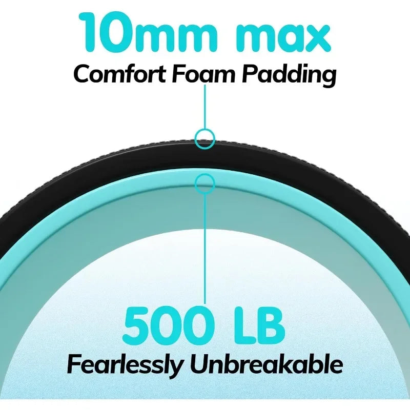 Back Roller - Back Wheel for Deep Tissue Massage,Yoga Wheel for Back Pain & Stretching- Comfy Deep Tissue Massage Rolle