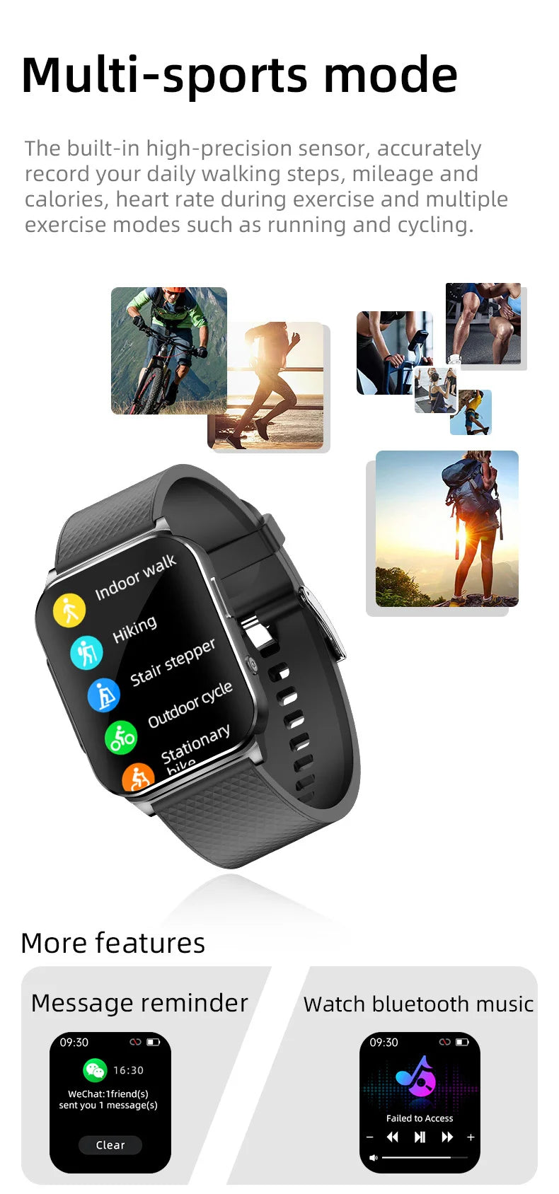 2025 New ECG+HRV Smart Watch Men Women Heart Rate Blood Pressure Body Temperature Sleep Monitor Fitness Pedometer Sports Watch
