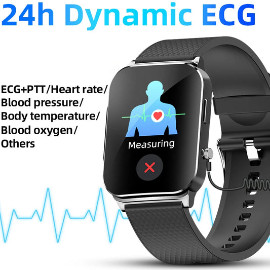 2025 New ECG+HRV Smart Watch Men Women Heart Rate Blood Pressure Body Temperature Sleep Monitor Fitness Pedometer Sports Watch