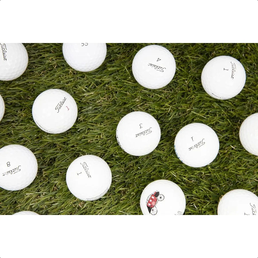 Clean Green Recycled Golf Balls Used Titleist Pro V1 in Good Low Condition