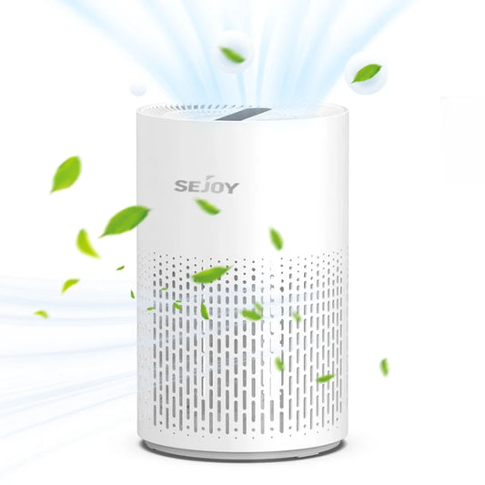 Sejoy Air Purifiers for Bedroom H13 True HEPA Air Filter,4 Speeds,Timer,Quiet Air Cleaner for Home, Office, Living Room