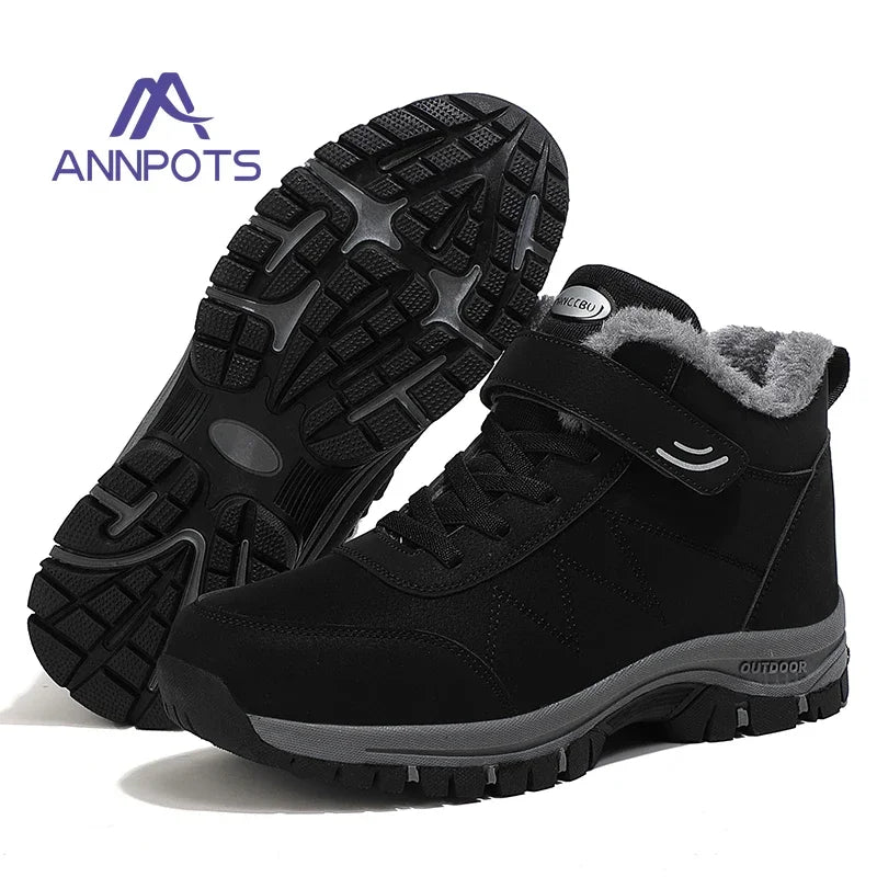 Men Hiking Boots Outdoor Mountain Climbing Sneaker Man Trekking Men Top Quality Casual Snow Boots Waterproof Warm Winter Shoes