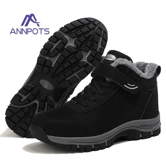 Men Hiking Boots Outdoor Mountain Climbing Sneaker Man Trekking Men Top Quality Casual Snow Boots Waterproof Warm Winter Shoes