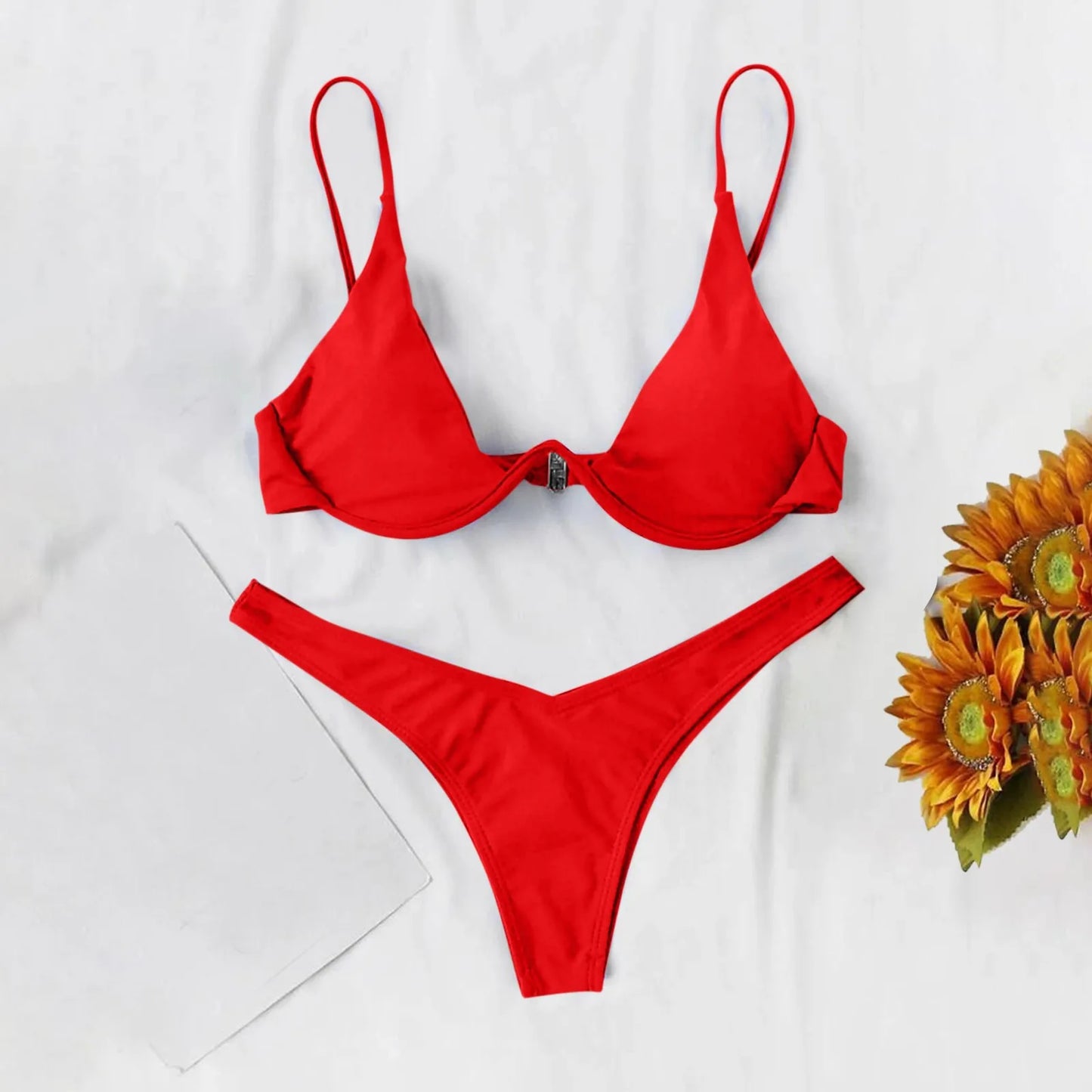 2025 Sexy  Bikini Swimsuit Low Waisted  Beach Bathing Suit   Brazilian Swimwear Two Pieces Sale