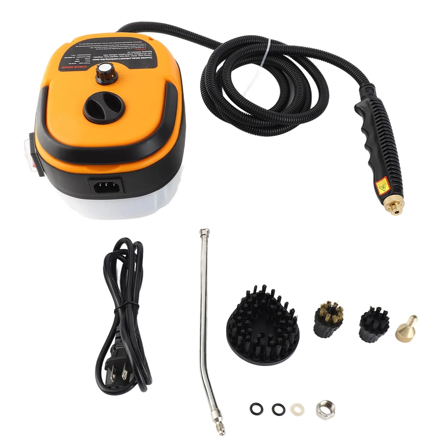 2500W Portable Handheld Steam Cleaner High Temperature Pressurized Steam Cleaning Machine with Brush Heads for Kitchen Furniture