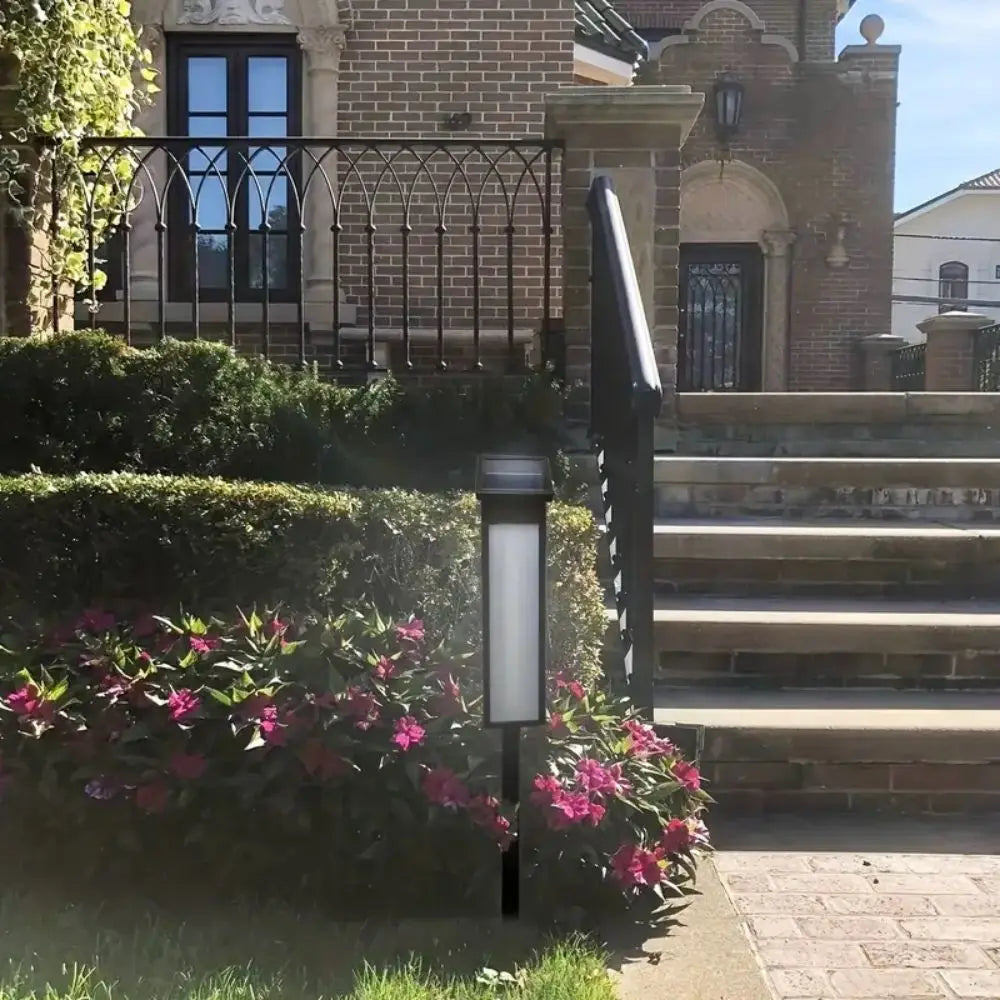1 pc Solar Light Powered House Number, Address Sign With Lighting, Pole Mount, Smart Light Control, Automatically Lights Up From