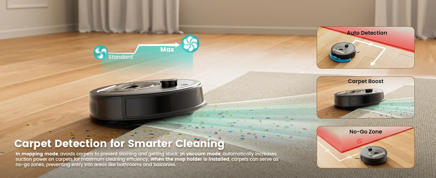 Lefant M330 Pro Robot Vacuum and Mop combo, 5000Pa,dTOF LiDAR Navigation,Compatible with Alexa/Google/WiFi