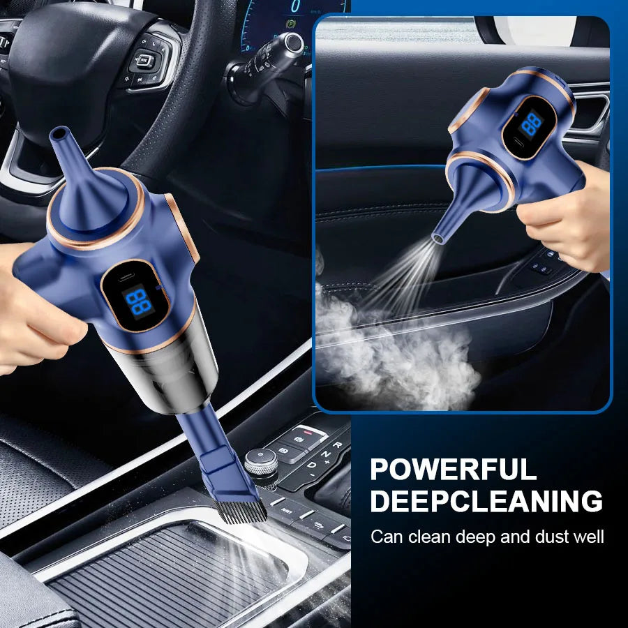 ABS Wireless Car Vacuum Cleaner High Power Mini Household Cleaning Machine for Sofa Office and Carpet