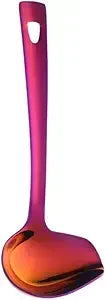Sauce Ladle, BuyGo Drizzle Spoon with Spout Gravy Soup Ladle, Stainless Steel Kitchen Utensil, Mirror Polish & Dishwasher Safe,