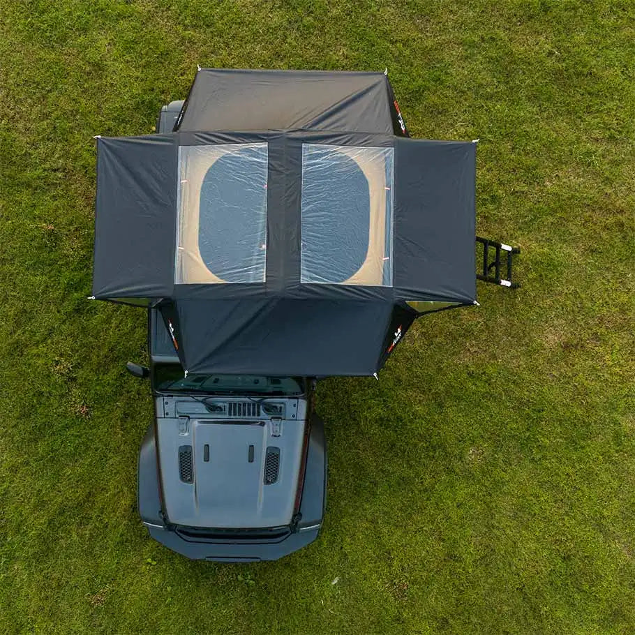 Rooftop Tent Naturnest Andromeda Car Roof Top Tent Soft Cover Tents for Camping RTT Overlanding Tent with Telescopic Ladder