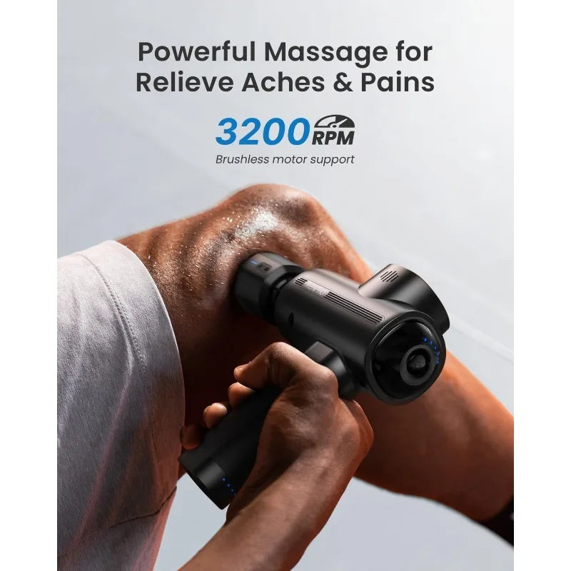 Thermacool Massage Gun Deep Tissue with Heat and Cold Head, FSA HSA Eligible, Handheld Muscle Massager with Carry Case