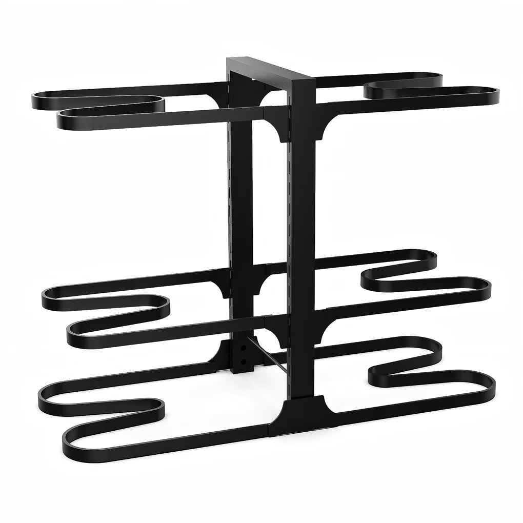 2025 New Pots and Pans Organizer, Adjustable 6-Tier Pots Organizer Rack for Cookware, Heavy Duty Pots Rack for Kitchen Storage