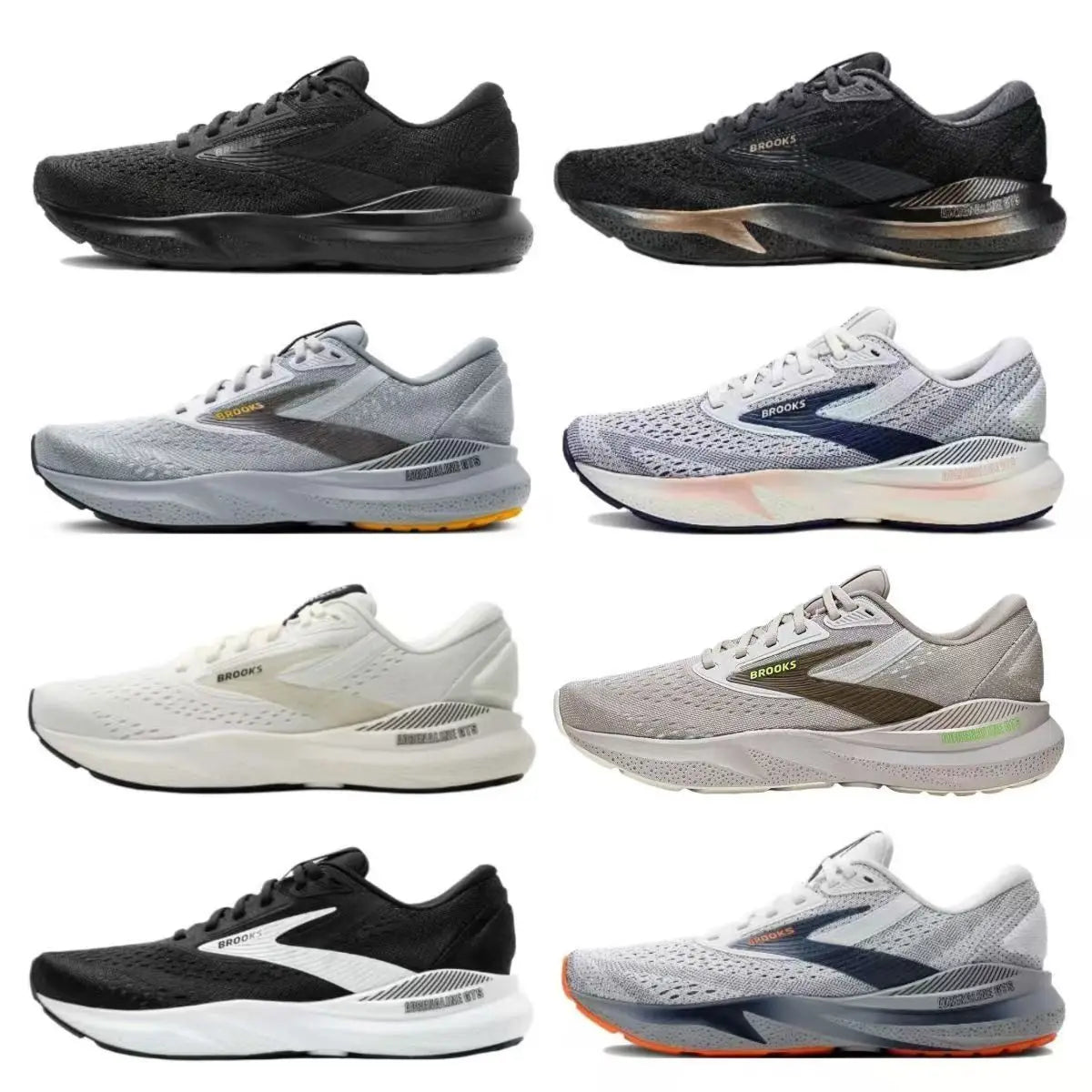 high quality_Brooks Adrenaline GT Casual Sneakers Cushioning Anti-slip and Comfortable Men's & Women’s Sport shoes Running Shoe