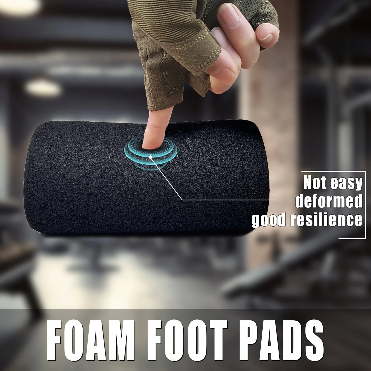 High Density Foam Roller Replacement Foam Foot Pads for Home Gym Exercise Machines Weight Bench Curl Attachment