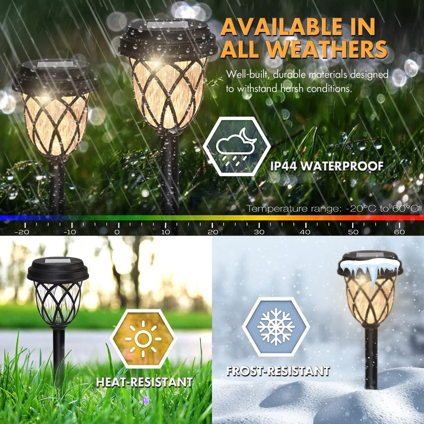 10 Pack solar powered small tube Light and shadow lamplawn lamp light is suitable for courtyard garden lawndecoration landscape