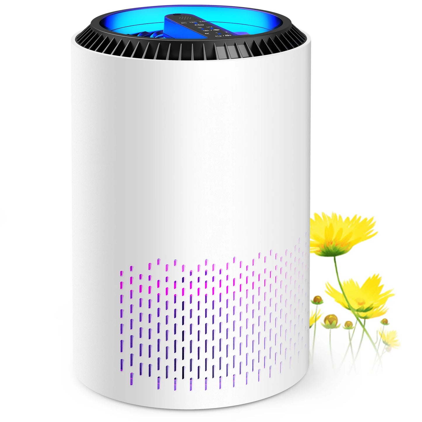 AROEVE Air Purifier Aroma Fragrance for Bedroom Home Smoke Pollen Dander Hair Smell Air Cleaner with 3 Speed Control 287 Sq.Ft