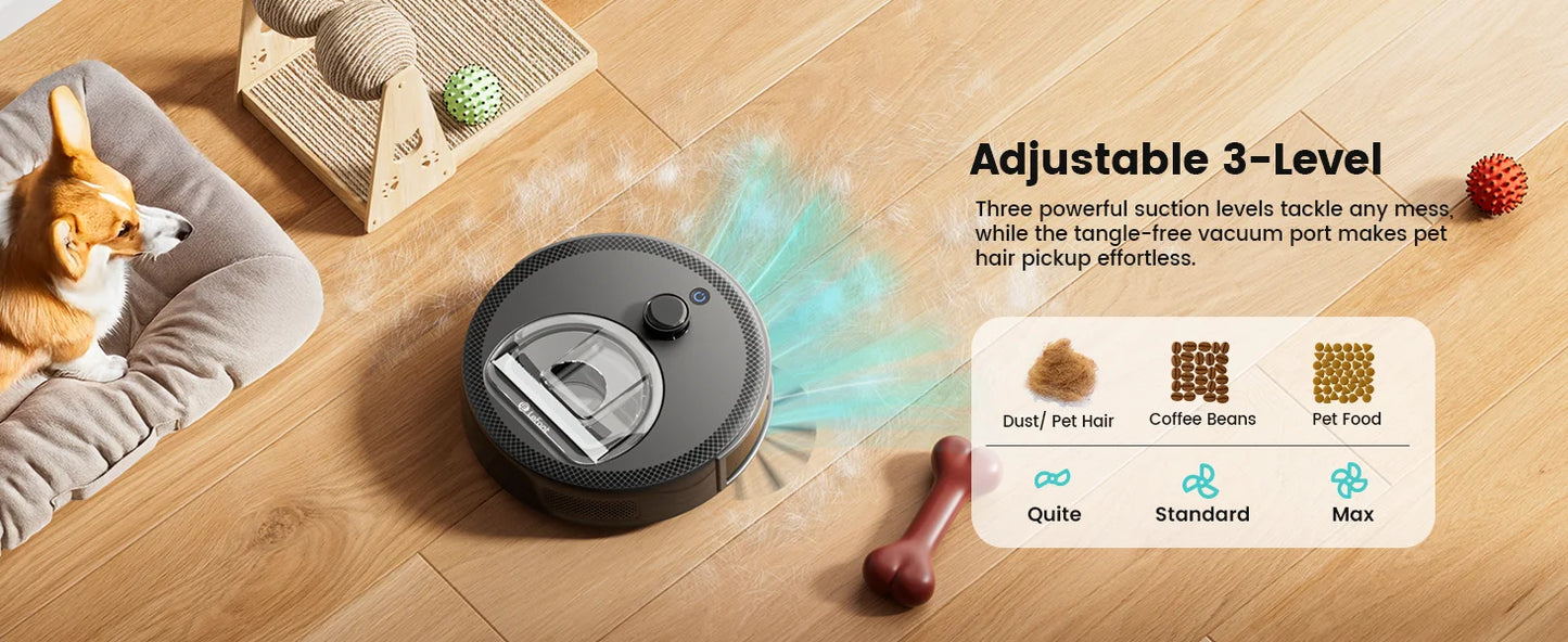 Lefant M330 Pro Robot Vacuum and Mop combo, 5000Pa,dTOF LiDAR Navigation,Compatible with Alexa/Google/WiFi