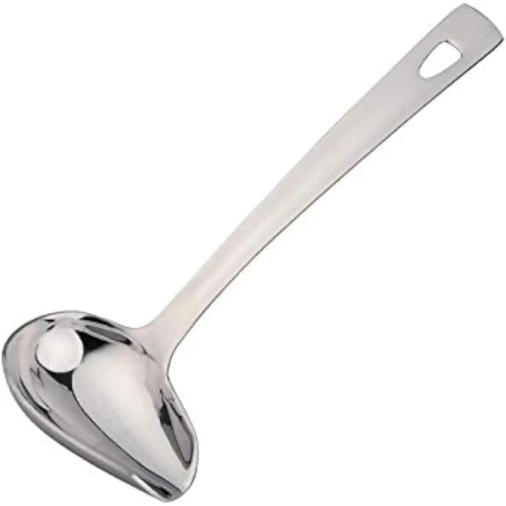 Sauce Ladle, BuyGo Drizzle Spoon with Spout Gravy Soup Ladle, Stainless Steel Kitchen Utensil, Mirror Polish & Dishwasher Safe,