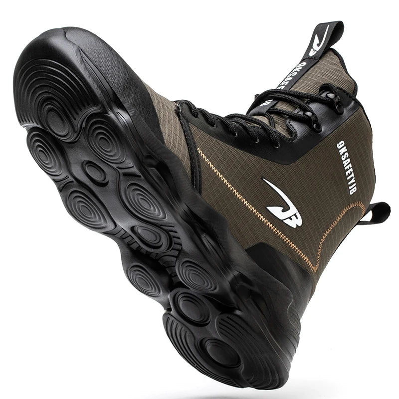 Fashionable Breathable Anti-Smash and Anti-Puncture Safety Shoes for Men