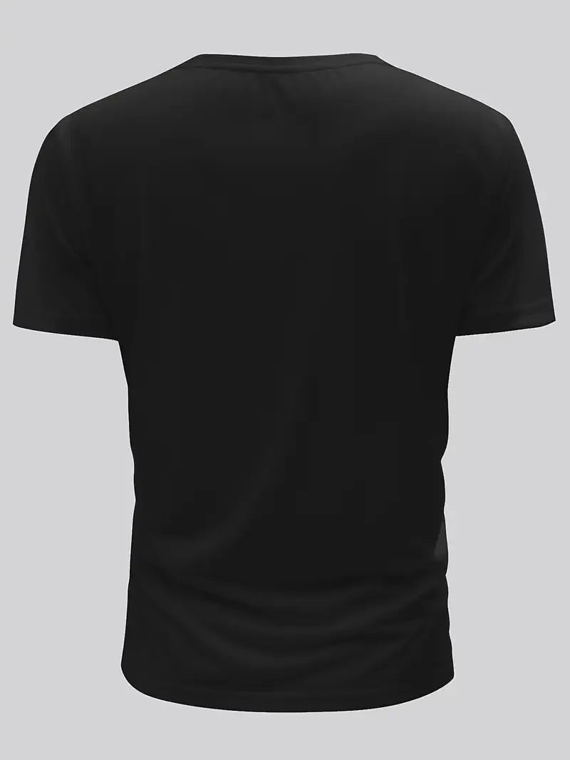 Men's Cotton Fashion Crewneck Short-sleeved Top T-shirt Men's Signature " I LOVE FOOD "