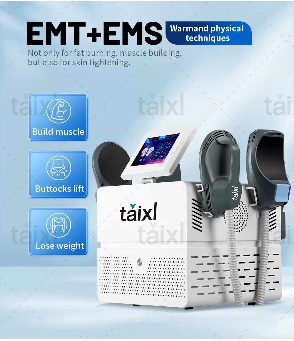 TAIXL Sculpt Machine 15Tesla 6500w  EMS RF Fat Slimming Burning Muscle Stimulation Body Sculpting 15 Electromagnetic Therapy