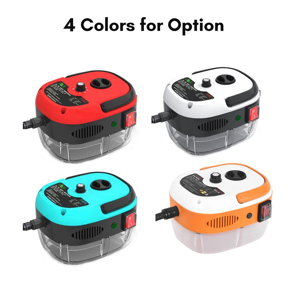 2500W Portable Handheld Steam Cleaner High Temperature Pressurized Steam Cleaning Machine with Brush Heads for Kitchen Furniture
