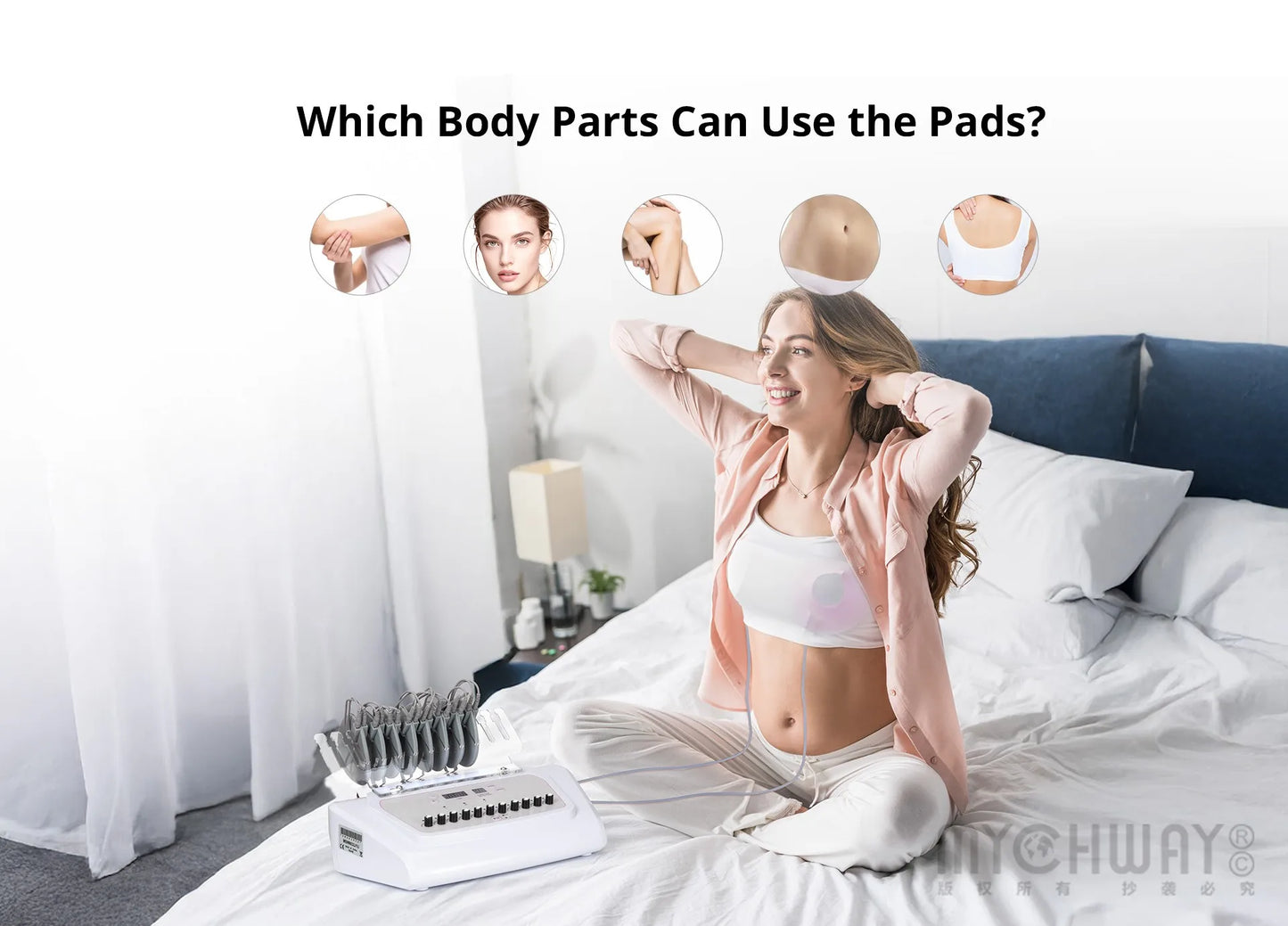 2025 newest ems muscle stimulators woman fitness Hips Arms Abdomen Muscle Trainer massage tool