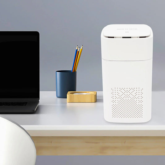 Negative Ion Air Purifier, Tabletop Air Purifier, Portable USB Air Purifier, Low Noise, 215.28ft² Coverage Area, for Home Office
